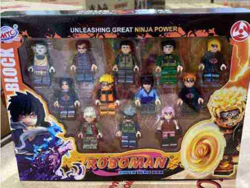 Mainan Figure Brick Action Figure ROBOMAN NRTO isi 12 pcs