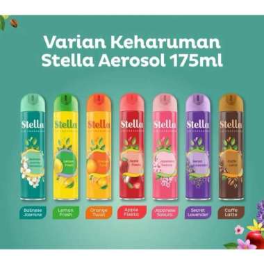 Stella aerosol 175ml pengharum ruangan wangi stella pewangi semprot untuk ruangan JEJU ORANGE