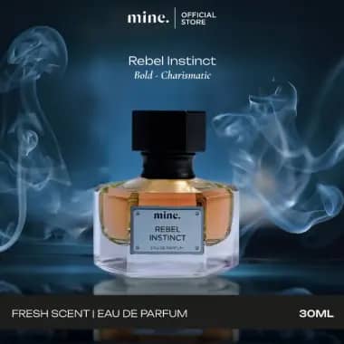 Mine Perfumery Rebel Instinct - 30 ml Eau De Perfume | Parfum Maskulin Cowok Alpha Tongkrongan Fresh Spicy