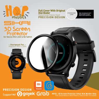 Curved Anti Gores 3D Full Cover for Haylou RS3 LS04 Screen Protector BLACK TRANSPARENT