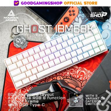 Paradox Gaming Ghost IBM68K - Gaming Keyboard Black - Blue
