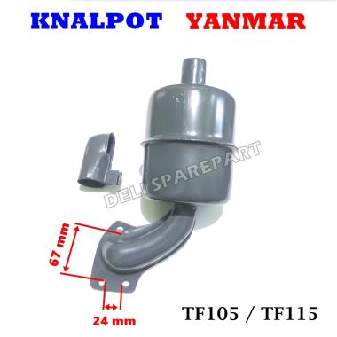 Tf 105 Knalpot silencer muffler mesin yanmar tf105 tf115