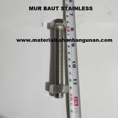 Per 5 Mur Baut Stainless m 14 x 100 mm Kunci 22 Hex Set Screw Depok
