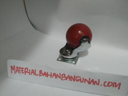 Roda Karet Hidup Kecil Meja Kursi Furniture Merah Trolly Troli Troly