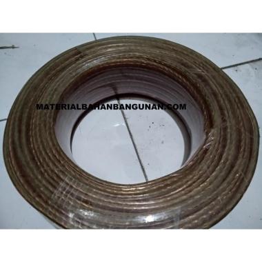 GROSIR Cable Listrik 2X25X0.18 Bening Merah Audio Speker Electronic