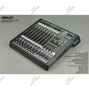 Mixer Audio ASHLEY Selection8 Selection 8 8 Channel ORIGINAL