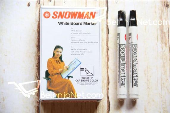 Spidol Snowman White Board Marker BG-12 Hitam