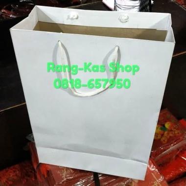 Paperbag PUTIH Folio karton Duplex Tebal
