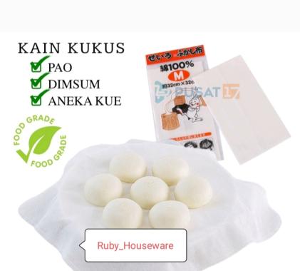 KAIN KUKUS PAO ROTI KUE PANGSIT / KAIN ANTI LENGKET / KAIN KUKUSAN / KAIN DIMSUM