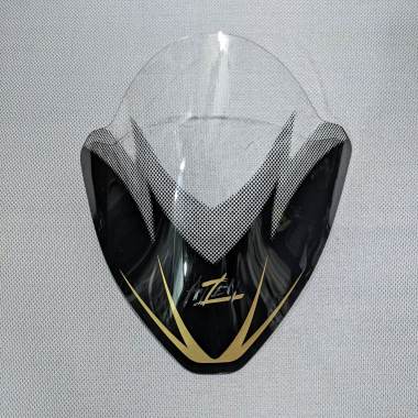 visor Black Series vario 125 150 LED - windshield motor Black Series GOLD