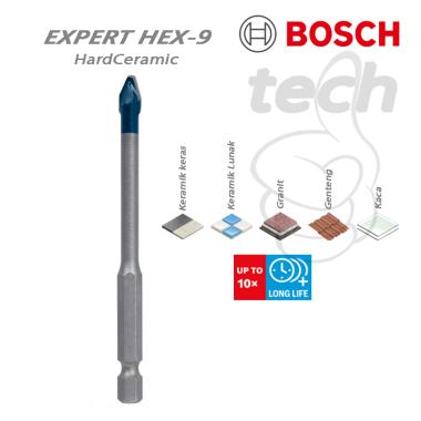 Mata Bor Keramik Keras Granit Kaca Bosch Expert Hex-9 HardCeramic 8mm