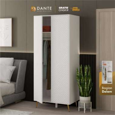 Dante Lemari Pakaian 2 Pintu / Lemari Pakaian Minimalis / D'ARTE LP 2P