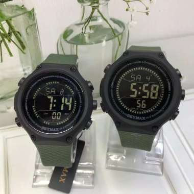 Jam Tangan Pria Digital Original Skymax 1801 Water Resistant Tahan Beku Kualitas Militer Couple (sep