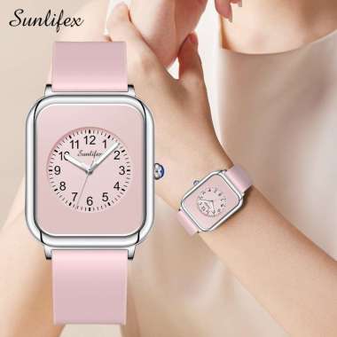 Jam Tangan Wanita Original Anggun Santai Wanita Tali Silikon Jam Tangan Cewek