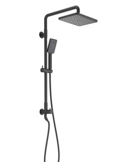 Shower Column Set Hitam Kotak SHOWER KRAN
