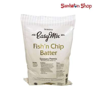 SRIBOGA EASYMIX FISH N CHIP BATTER 1 KG - TEPUNG IKAN GORENG