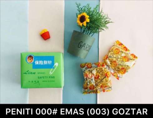 PENITI MINI EMAS / PENITI KECIL / PENITI JILBAB WARNA EMAS ISI 500PCS