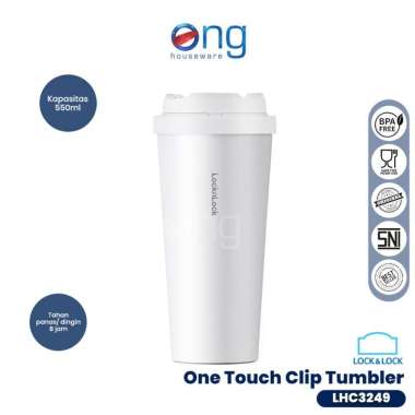Botol Air Minum Energetic One ClipTouch Tumbler 550ml Lock LHC3249 LHC 3249 Lock n lock Locknlock Lo