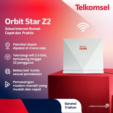 Telkomsel Orbit Star Z2 Modem WiFi 4G High Speed Bonus Data