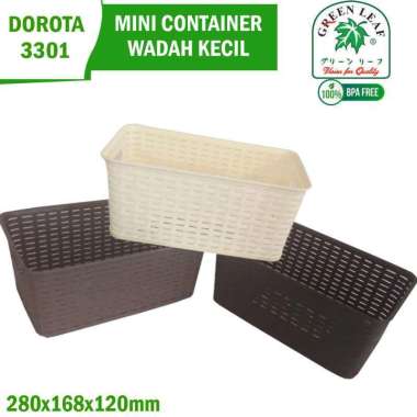 Greenleaf Mini Dorota Keranjang / Container / organizer serbaguna 3303 Coklat Tua