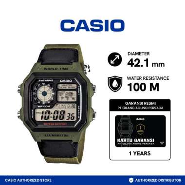 Casio AE-1200WHB-3BVDF Jam Tangan Pria -