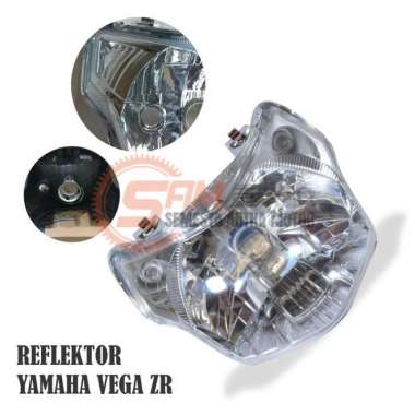Lampu Depan Reflektor Yamaha Vega ZR Lama 2009 2011 Headlamp Mika Kaca