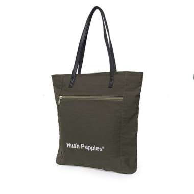 Hush Puppies Tas Wanita Casual Canvas Tote Bag Olive Olive