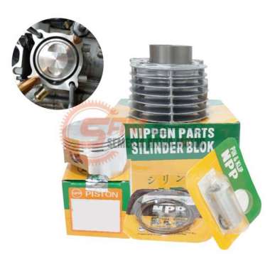 NPP Silinder Blok Mesin Beat Scoopy Karbu Boring Cylinder Piston Kit