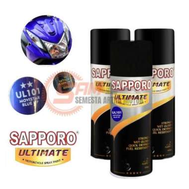 Pilox Sapporo Ultimate Movistar Blue UL101 Cat Semprot Biru Pilok Paket