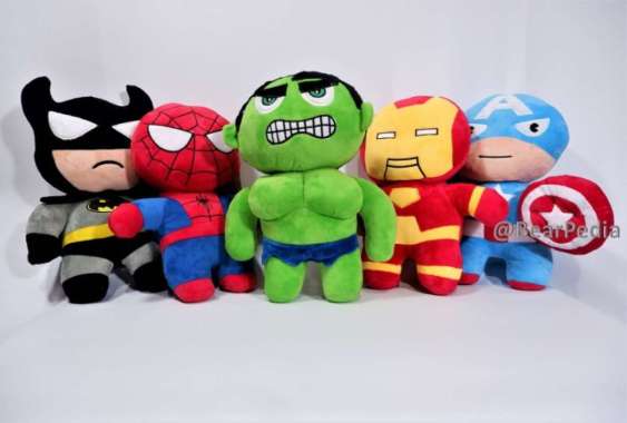 BONEKA AVENGERS IRON MAN KAPTEN AMERIKA BATMAN HULK SPIDERMAN - batman