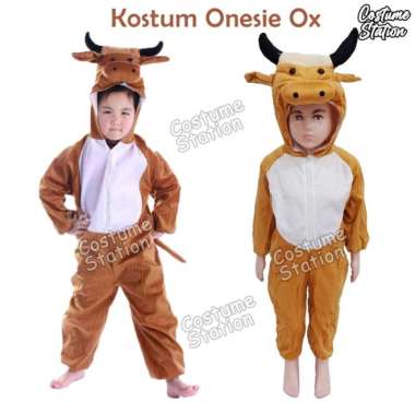 KOSTUM ONESIE OX / COSTUME HEWAN SAPI LEMBU BANTENG ANAK LAKI - S