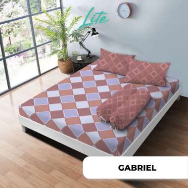 KINTAKUN LITE Sprei Set King 180 x 200 Minimalis Flower Aesthetic Microfiber Tinggi 20cm - Varian Mo