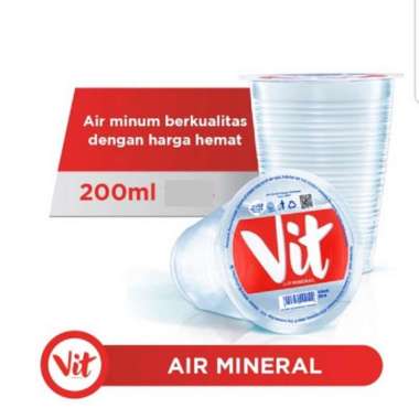 VIT Air Mineral Gelas 200 ml pakingstandart
