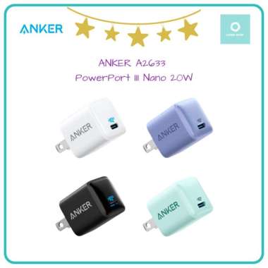 ANKER A2633 - PowerPort III Nano 20W - Support PD 20W and PowerIQ 3.0 White