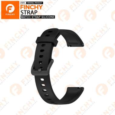 Finchy Silicone Strap for LG Watch Sport W280 Replacement Rubber Wristband Tali Smartwatch Black