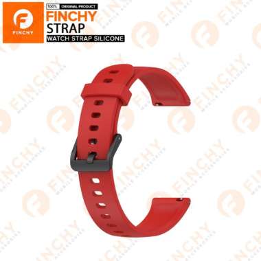 Finchy Silicone Strap for LG Watch Sport W280 Replacement Rubber Wristband Tali Smartwatch Red