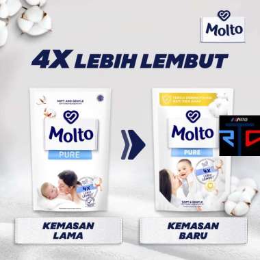 MOLTO SOFTENER KONSENTRAT PEWANGI PAKAIAN BAYI PURE DERMATOLOGICALLY TESTED 1.6L