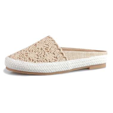 6321 Espadrilles Slip On Brokat / Flat Shoes Brokat #C1178 41 CLN-6321#KHAKI