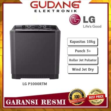 TWIN TUB LG P1000RTM MESIN CUCI 2 TABUNG LG-P1000RTM -