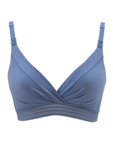 Wacoal Mamalove Maternity Bra IB 4285 - Bra Menyusui - Full Cup - Non Wire BLUE 75C