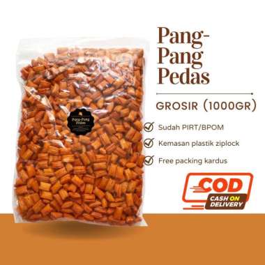 Snack Cemilan Pang-Pang Grosir 1kg 500gr - Pedas