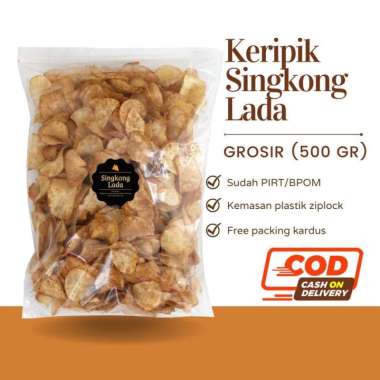 Snack Cemilan Keripik Singkong Lada Pedas Grosir Kilo Kiloan 500gr 1000gr