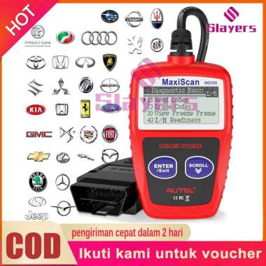 MS309 OBD2 Scanner Pembaca Kode M A