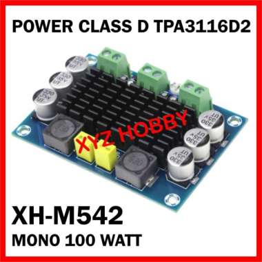 XH-M542 TPA3116D2 Class D Power Amplifier Mono 100W 542 TPA 3116 Multicolor
