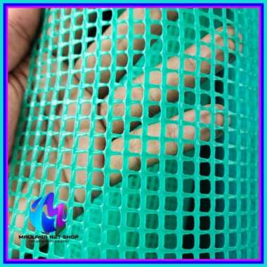 1 Roll kawat jaring plastik hdpe lubang kecil panjang 25 meter Hijau