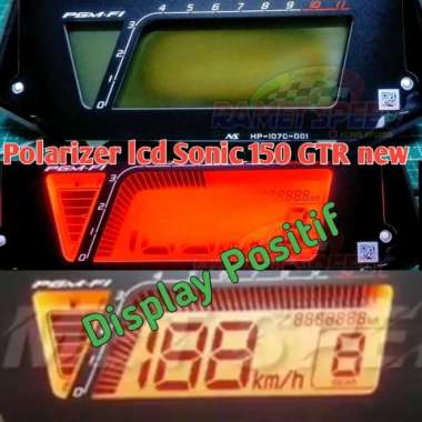POLARIZER LCD SPEEDOMETER SONIC 150 GTR NEW - BARAYANA Set Luar dalam Positif