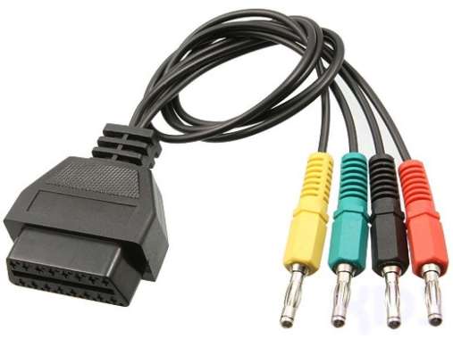 Mercedes OBD Breakout Cable 4 Colours , 4 pin to 16 pin OBD2 Adapter