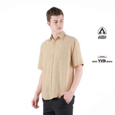 Aerostreet Kemeja Oxford Pendek Catra Mustard QFB3A XXL