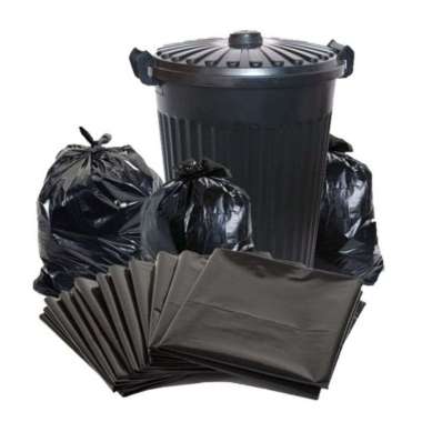 Plastik Sampah 50 x 60 cm isi 100 - Kantong Plastik Hitam Sampah - Kantong Sampah Hitam 40x60cm isi 