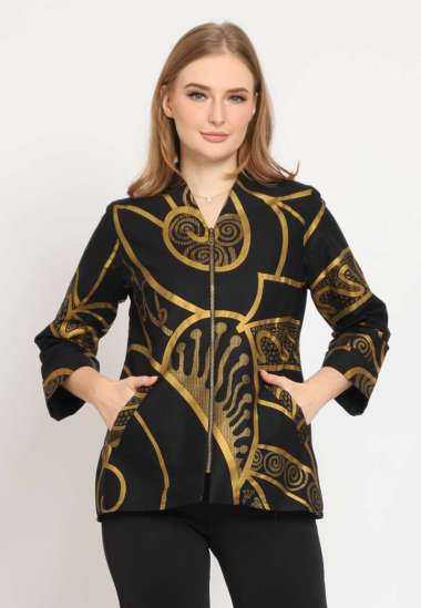 Arjuna Weda Blouse Batik Motif 7 18A256073 - Gold L